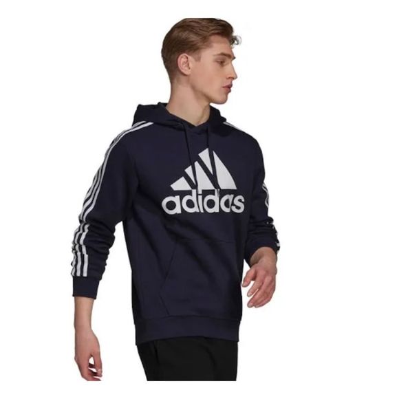 adidas Other - Adidas Men’s ‘3-Stripe’ Pullover Hoodie. Dark Blue, White. Large
